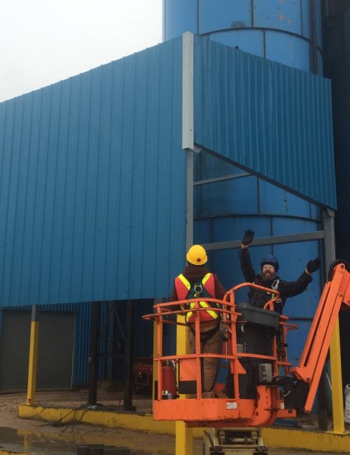 Enclosing Structure of new dust collector hopper|